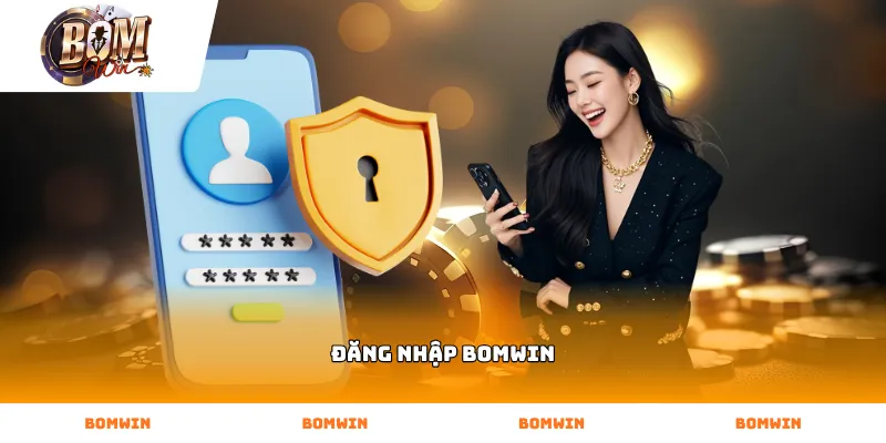 Thao tác xác thực thông tin đăng nhập BOMWIN trên thiết bị di động